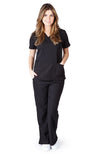 Ultra Soft Brand Scrubs - Premium Womens Junior Fit Two Pocket Scrub Set