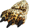 Norty Grizzly Bear Stuffed Animal Claw Slippers - Plush Paw Slippers - Furry Animal Slippers - Toddlers, Kids & Adults - Fun Costume Play & Everyday Wear