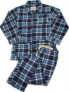 B O P J - Mens Long Sleeve Flannel Pajamas