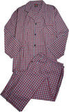 Hanes Men's Big & Tall Long Sleeve Woven Pajama Sleepwear Lounge Set, 39888