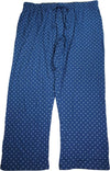 Hanes Mens Big and Tall Printed 100% Cotton Knit Sleep Pajama Lounge Pant, 39903