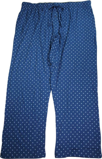 Hanes Mens Big and Tall Printed 100% Cotton Knit Sleep Pajama Lounge Pant, 39903