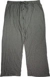 Hanes Mens Big and Tall Printed 100% Cotton Knit Sleep Pajama Lounge Pant, 39903