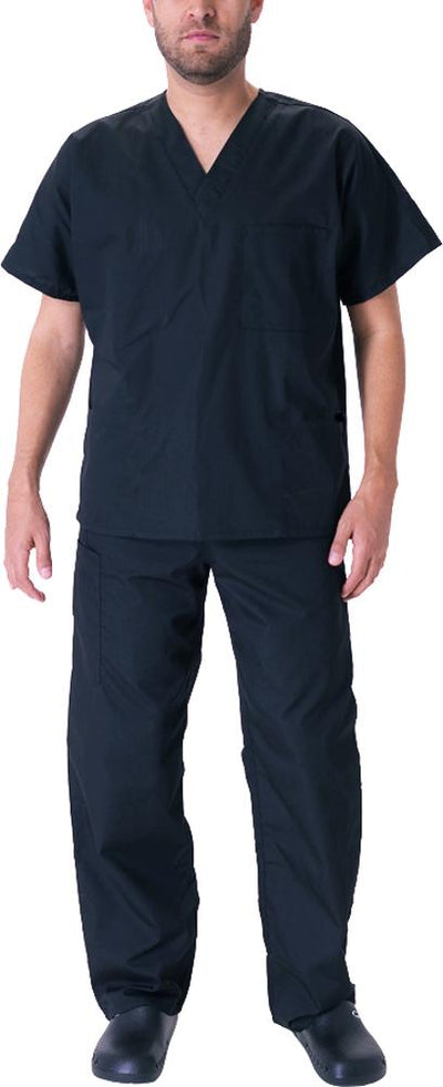 Natural Workwear Mens Authentic EDS Unisex Medical Uniform Cargo Scrub Set, 39918