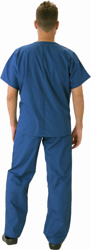 Natural Workwear Mens Authentic EDS Unisex Medical Uniform Cargo Scrub Set, 39918