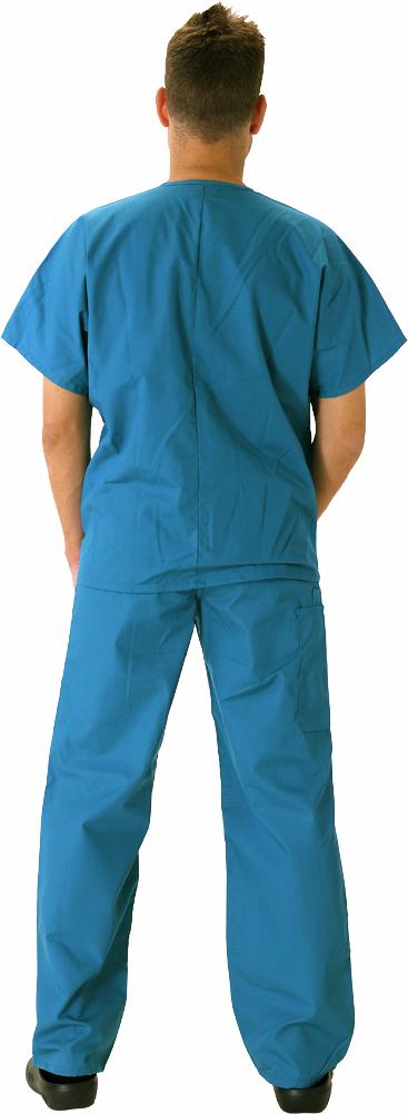 Natural Workwear Mens Authentic EDS Unisex Medical Uniform Cargo Scrub Set, 39918