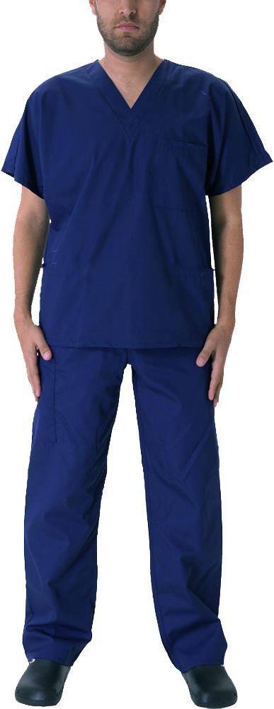 Natural Workwear Mens EDS Medical Dental Uniform - Premium Scrubs Set XXS - 3XL