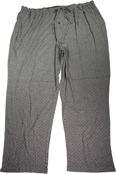 Hanes Mens Big and Tall Printed 100% Cotton Knit Sleep Pajama Lounge Pant, 39903