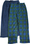 Hanes Mens Pack of 2 Microfleece Pajama Sleep Lounge Pant, 39941