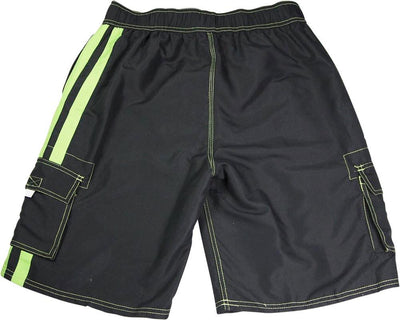 New Norty Mens Cargo Striped & Plaid Boardshort Swim Trunks - Sizes S - XL, 39955