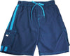 New Norty Mens Cargo Striped & Plaid Boardshort Swim Trunks - Sizes S - XL, 39955