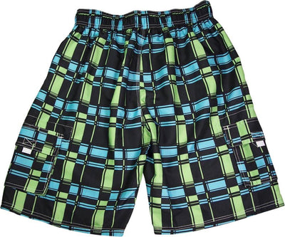 New Norty Mens Cargo Striped & Plaid Boardshort Swim Trunks - Sizes S - XL, 39955