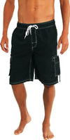 Norty Mens Big Extended Size Swim Trunks - Mens Plus King Size Swimsuit thru 5X