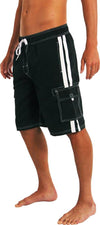 Norty Mens Big Extended Size Swim Trunks - Mens Plus King Size Swimsuit thru 5X, 39961