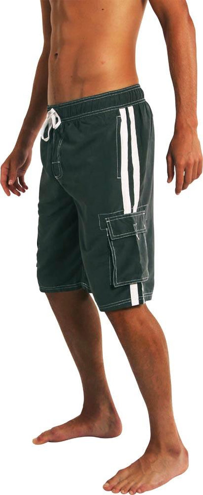 Norty Mens Big Extended Size Swim Trunks - Mens Plus King Size Swimsuit thru 5X, 39961