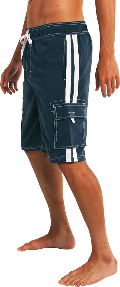 Norty Mens Big Extended Size Swim Trunks - Mens Plus King Size Swimsuit thru 5X, 39961