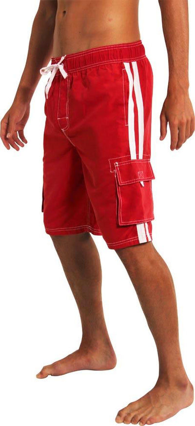 Norty Mens Big Extended Size Swim Trunks - Mens Plus King Size Swimsuit thru 5X, 39961