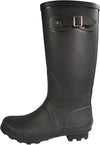 New Womens Rain Boots Rubber Solid Color Hi Height Wellie Hi Calf Snow Rainboots, 38740