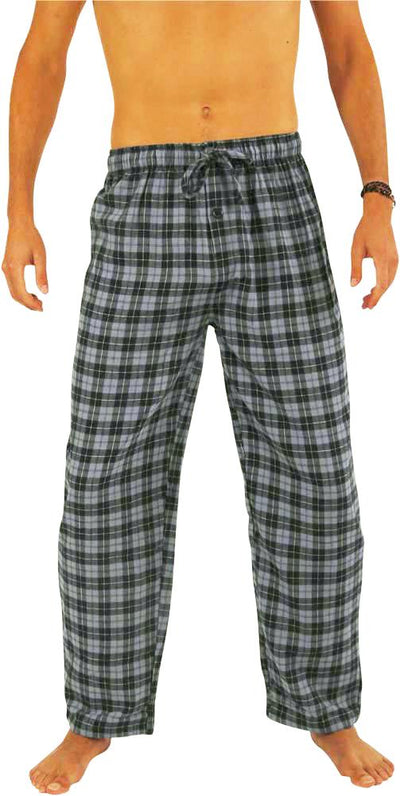 Norty Mens Cotton Yarn Flannel Pajama Lounge Sleep Pant - 16 Prints Available, 39974