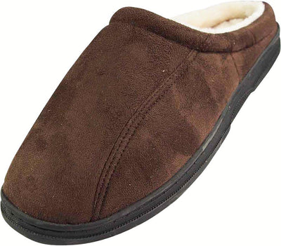 Perry Ellis Portfolio Mens Memory Foam Clog Slipper Coral Fleece or Microsuede, 40035