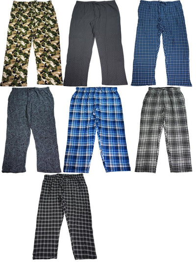 Hanes Mens Big 100% Cotton Lounge Pajama Sleep Pant - Prints & Solids - 3XL-5XL, 40098