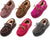 NORTY Little Kids/Toddler Boys Girls Suede Leather Moccasin Slip On Slippers, 40108