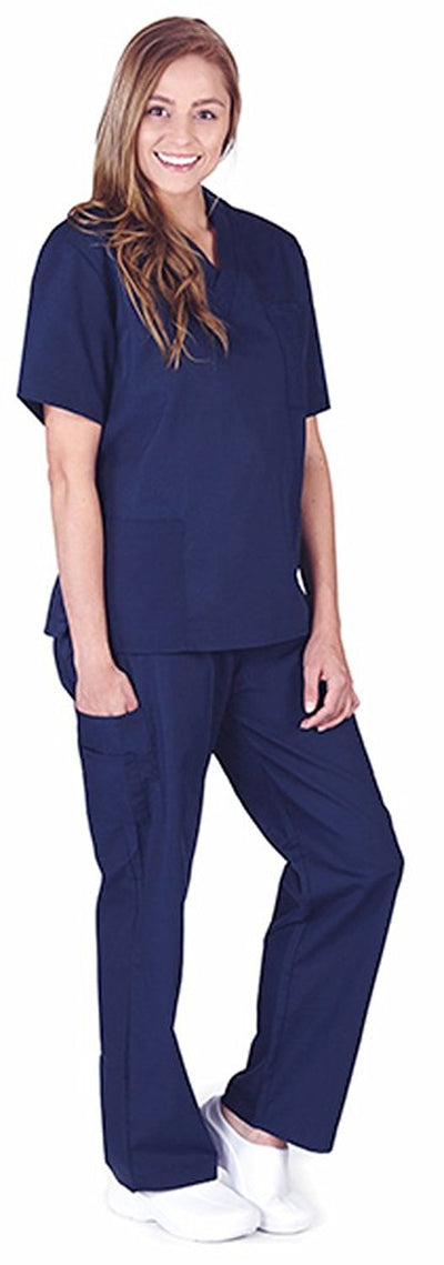 Natural Workwear Uniform - Unisex - Premium Medical Nurse Scrubs Set - XXS - 3XL