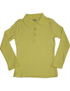 French Toast Girls Long Sleeve Interlock Polo Shirt