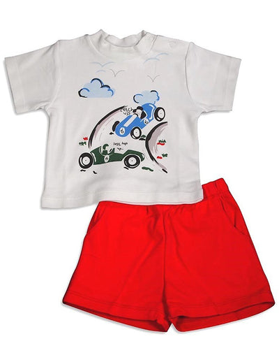 Snopea - Baby Boys Puffs In The Sky Short Set