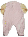 Beyond Basics Kids - Baby Girls Long Sleeved Velour Coverall