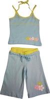 Mishmish - Little Girls 2 Piece Tank Capri Set - 4 Styles - 100% Cotton - 30 Day Guarantee