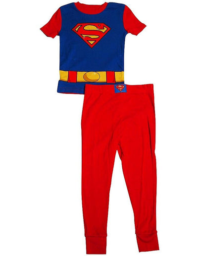 Superhero - Little Boys Short Sleeve Long Leg Pajamas