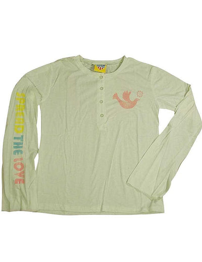 Junk Food - Big Girls' Long Sleeve Henley Tee Shirt