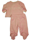 Happi by Dena - Baby Girls 2 Piece Velour Pant Set