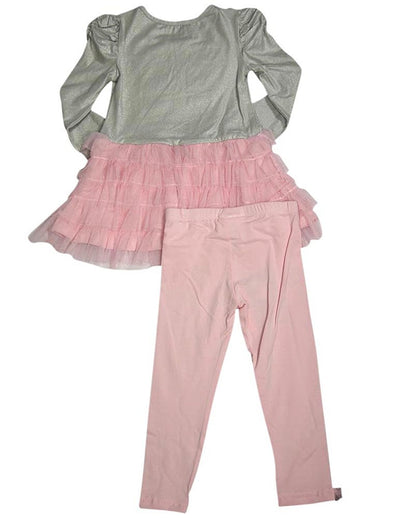 Flapdoodles - Little Girls Striped Long Sleeve Pant Set