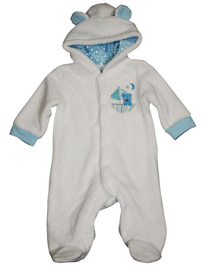 Happi by Dena - Baby Boys Long Sleeve Footed Coverall