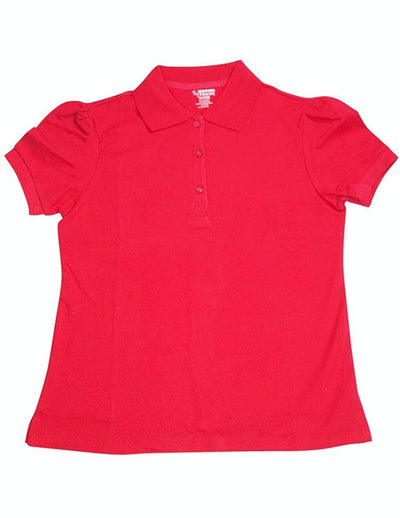 French Toast - Big Girls' School Uniforms Short Sleeve Stretch Pique Polo, Red 33018-20