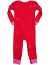 Petit Lem - Baby Girls Long Sleeve Polka Dot Kitty Coverall