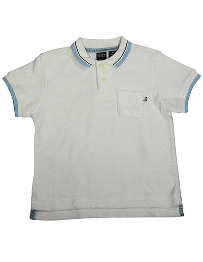 E-Land - Little Boys Short Sleeve Terry Cloth Polo Shirt