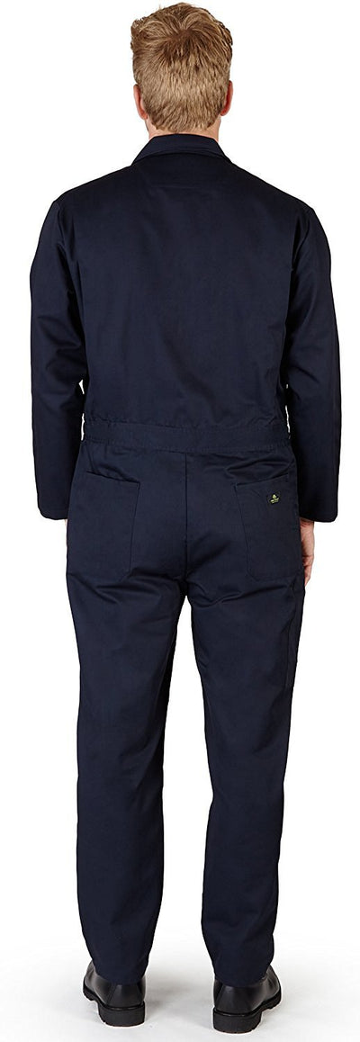 Natural Workwear - Mens Long Sleeve Basic Blended Work Coverall Includes Big & Tall Sizes - Order 1 size bigger