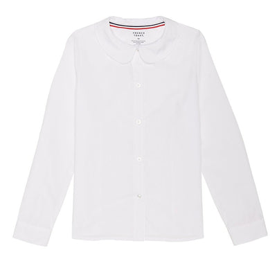 French Toast Girls' Long Sleeve Peter Pan Collar Blouse