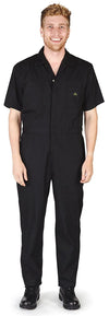 Natural Workwear - Mens Short Sleeve Basic Blended Work Coverall Includes Big & Tall Sizes - Order 1 size bigger