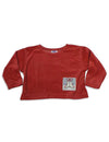 Mulberribush - Little Girls Long Sleeve Velour Top