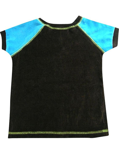 Mis Tee V-Us - Little Girls Short Sleeve Velour Top