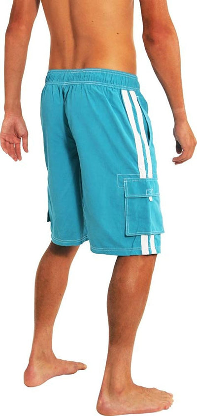 Norty Mens Big Extended Size Swim Trunks - Mens Plus King Size Swimsuit thru 5X