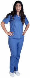 Natural Workwear Uniform - Unisex - Premium Medical Nurse Scrubs Set - XXS - 3XL