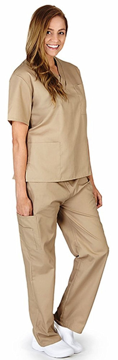 Natural Workwear Uniform - Unisex - Premium Medical Nurse Scrubs Set - XXS - 3XL