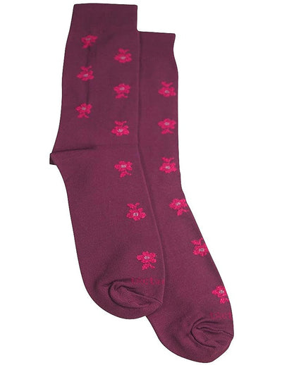 Tic Tac Toe Girls Flower Sock