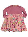 Baby Lulu - Little Girls Long Sleeve Rosa Birdie Dress