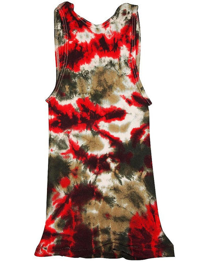 Hanes - Big Girls Ribbed Tie Dye Tank Top